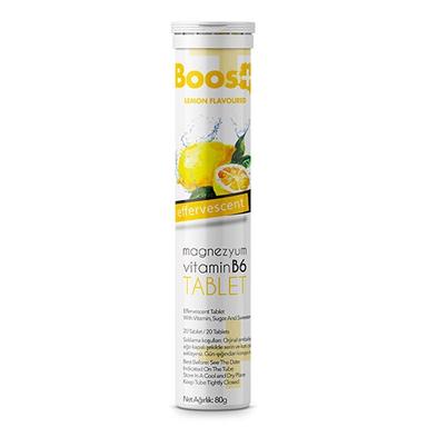 Boos+ Magnezyum Vitamin B6 20 Efervesan Tablet