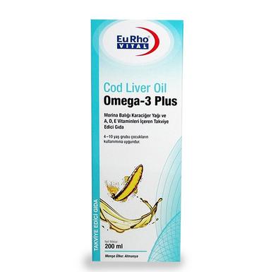 EuRho Vital Cod Liver Oil Omega-3 Plus 200 ml