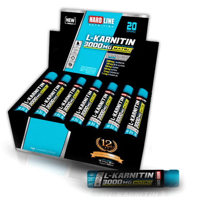 Hardline L-Karnitin Matrix 3000 mg 30 ml 20 Ampül