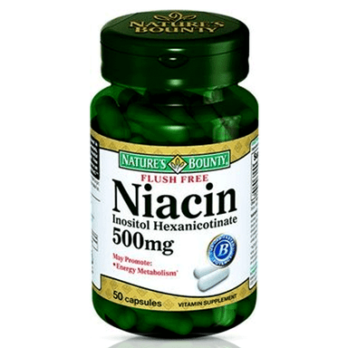 Nature's Bounty Niacin 500 mg 50 Kapsül