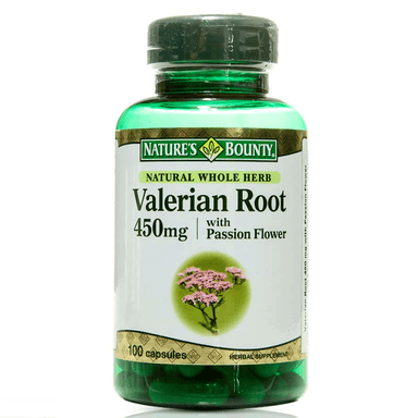 Nature's Bounty Valerian Root With Passion Flower 450 mg 100 Kapsül