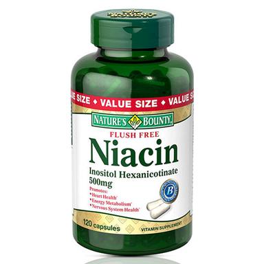 Nature's Bounty Flush Free Niacin 500 mg 120 Kapsül