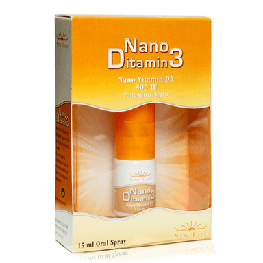 New Life Nano Ditamin3 500UI D3 Sprey 15 ml