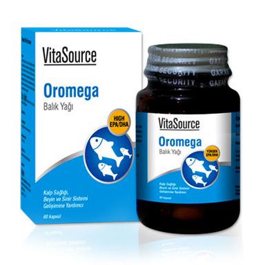 VitaSource Oromega Balık Yağı 500 mg 60 Kapsül 