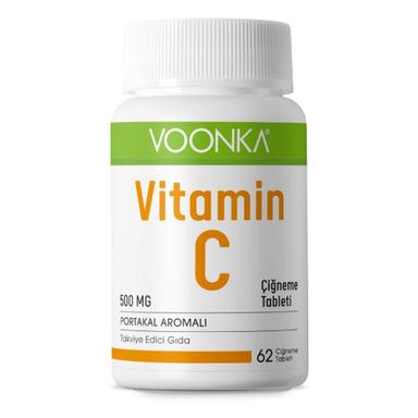Voonka Vitamin C 500 mg 62 Çiğneme Tableti