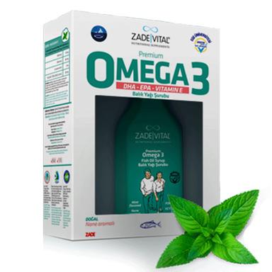 Zade Vital Omega 3 Balık Yağı Şurubu Yetişkinler için 200 ml