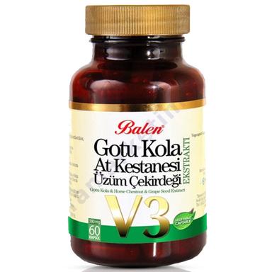 Balen Gotu Kola At Kestanesi Üzüm Çekirdeği Ekstraktı 280 mg 60 Kapsül