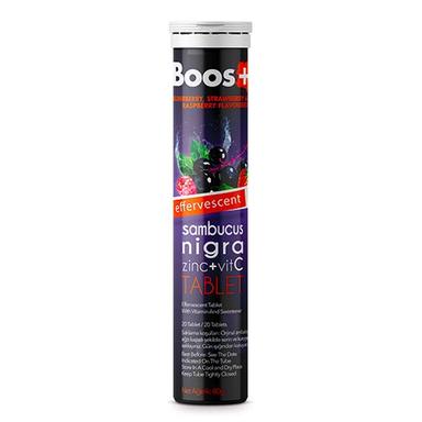 Boos+ Sambucus Nigra Çinko Vitamin C 20 Efervesan Tablet