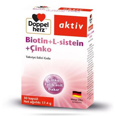 Doppelherz Biotin L-Sistein Çinko 30 Kapsül