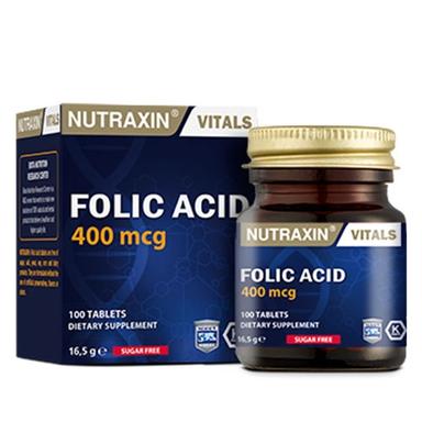 Nutraxin Folic Acid 400 mcg 100 Tablet