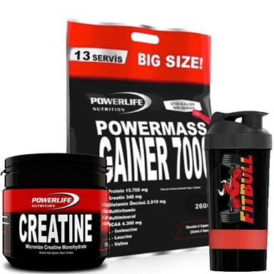 Powerlife Mass Gainer + Creatine Kombinasyonu