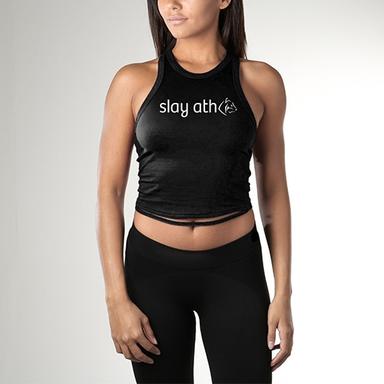 Slay Athletics Siyah Crop Top