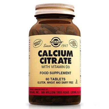 Solgar Calcium Citrate with Vitamin D3 60 Tablet