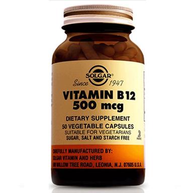 Solgar Vitamin B12 500 mg 50 Kapsül