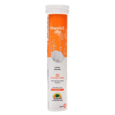 Sunlife Vitamin C 1000 20 Efervesan Tablet