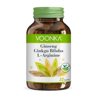 Voonka Ginseng Ginkgo Biloba L-Arginine 32 Kapsül