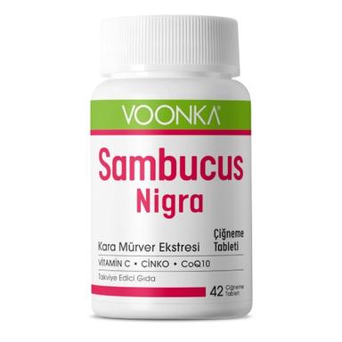 Voonka Sambucus Nigra 42 Çiğneme Tableti