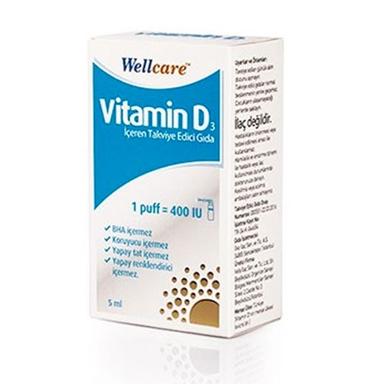 Wellcare Vitamin D3 400 IU 5 ml Sprey