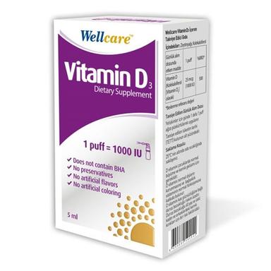 Wellcare Vitamin D3 1000 IU 5 ml Sprey