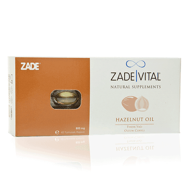 Zade Vital Fındık Yağı 800 mg 60 Kapsül