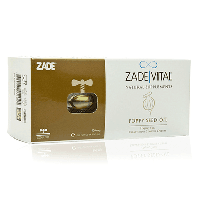 Zade Vital Haşhaş Yağı 800 mg 60 Kapsül