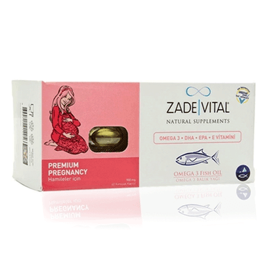 Zade Vital Omega 3 Balık Yağı 900 mg Hamileler için 60 Kapsül