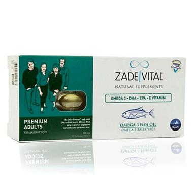 Zade Vital Omega 3 Balık Yağı 900 mg Yetişkinler icin 30 Kapsül