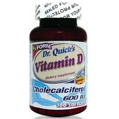 Dr. Quick's Vitamin D 600IU 100 Softgel