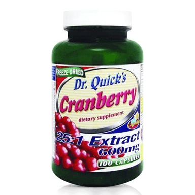 Dr. Quick's Cranberry 25:1 Extract 600 mg 100 Kapsül