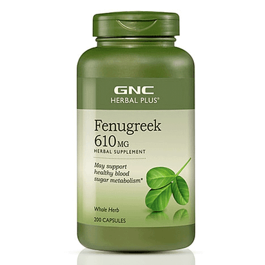 GNC Herbal Plus Fenugreek 610 mg 200 Kapsül