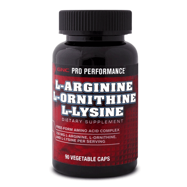 GNC L-Arginine L-Ornithine L-Lysine 90 Kapsül