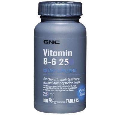 GNC Vitamin B-6 25 mg 100 Tablet