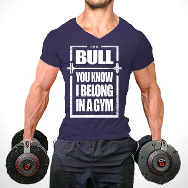 Fitbull Belong In A Gym T-Shirt Lacivert