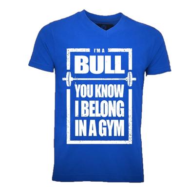 Fitbull Belong In A Gym T-Shirt Mavi