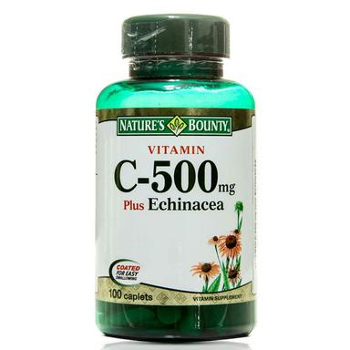 Nature's Bounty Vitamin C With Echinacea 500 mg 100 Tablet