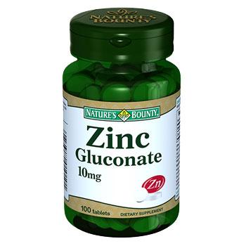 Nature's Bounty Zinc Gluconate 10mg 100 Tablet