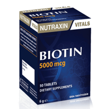 Nutraxin Biotin 5000 mcg 50 Tablet