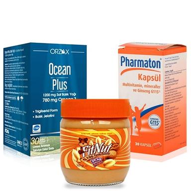 Ocean Plus Omega 3 + Pharmaton + FitNut Paketi