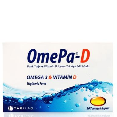 OmePa-D Omega 3 50 Kapsül