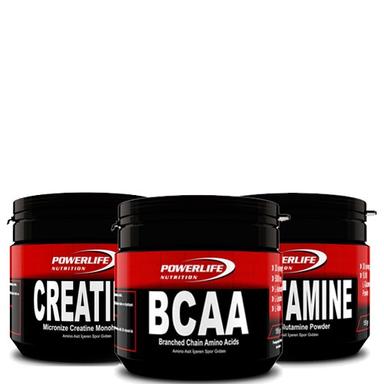 Powerlife Creatine + Glutamine + BCAA Paketi
