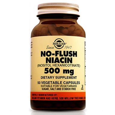 Solgar No-Flush Niacin 500 mg 50 Kapsül