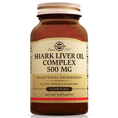 Solgar Shark Liver Oil Complex 500 mg 60 Kapsül