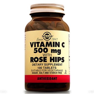 Solgar Vitamin C 500 mg Rose Hips 100 Tablet