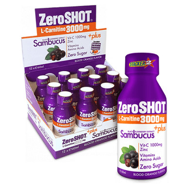 Zero Shot L-Carnitine 3000 mg + Sambucus 60 ml 12 Adet