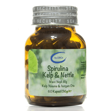 The Life Co Spirulina Kelp & Nettle 60 Kapsül